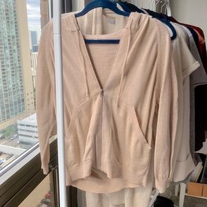 • lululemon • cotton hoodie 3/4 sleeve jacket